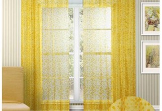 500x500px Yellow Sheer Curtains Picture in Curtain