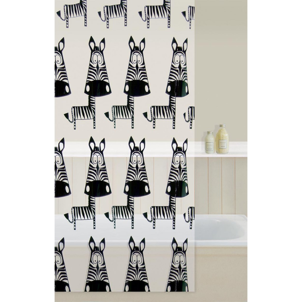 Zebra Shower Curtain in Curtain