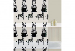 1200x1200px Zebra Shower Curtain Picture in Curtain