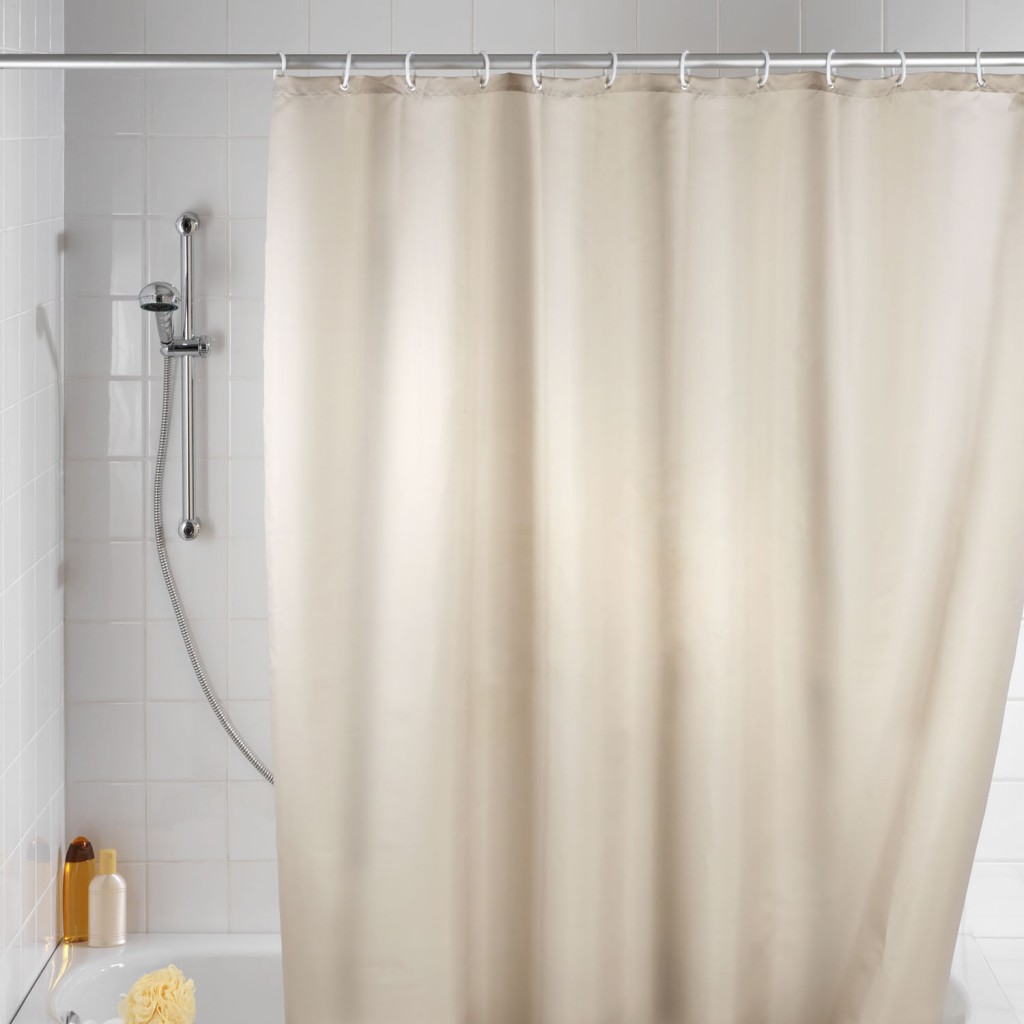 Beige Shower Curtain in Curtain