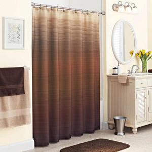 Brown Shower Curtains in Curtain
