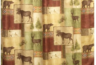 688x952px Cabin Shower Curtains Picture in Curtain
