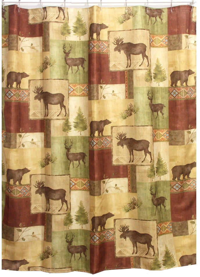 Cabin Shower Curtains in Curtain