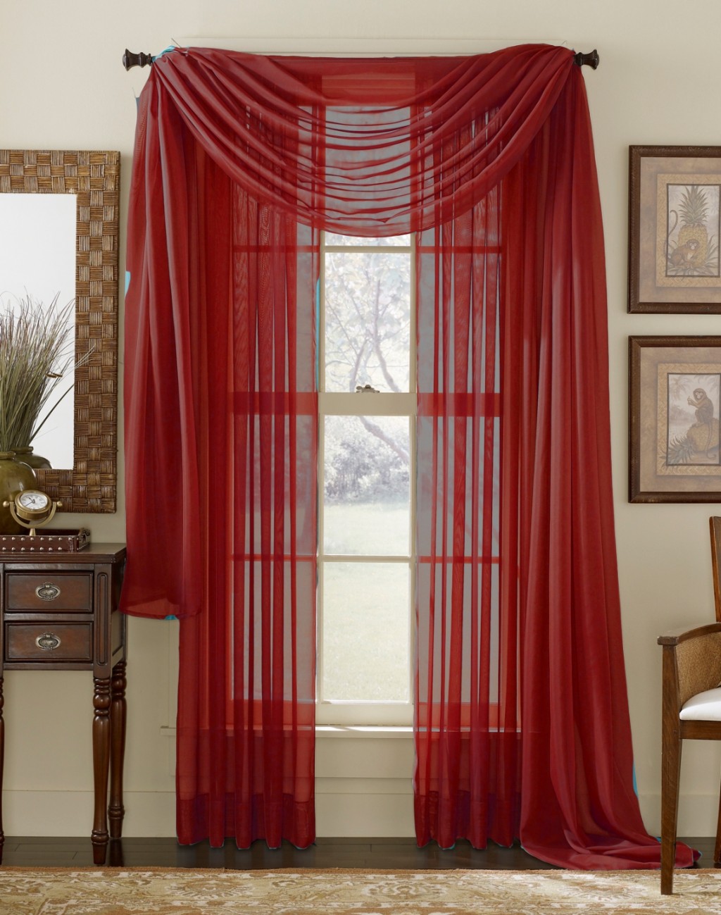 Curtain Scarf in Curtain