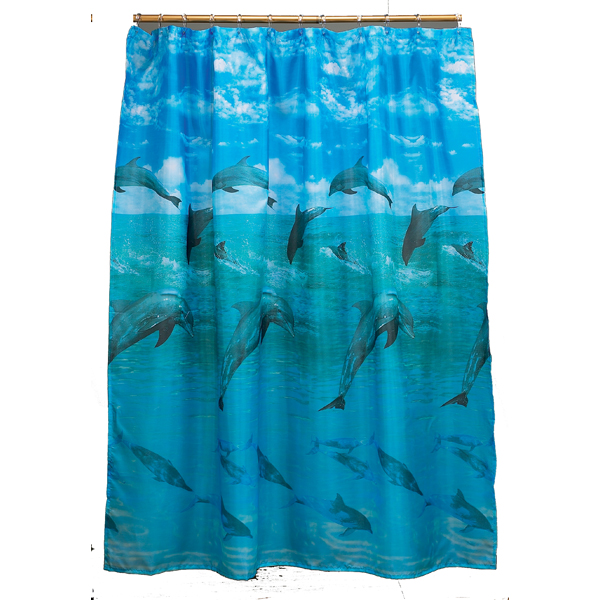 Dolphin Shower Curtain in Curtain