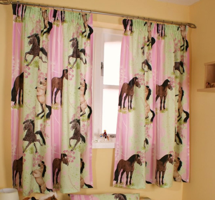 Horse Curtains in Curtain