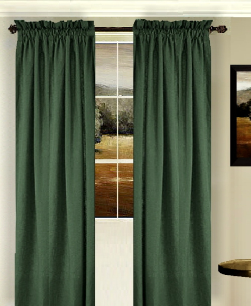 Hunter Green Curtains in Curtain
