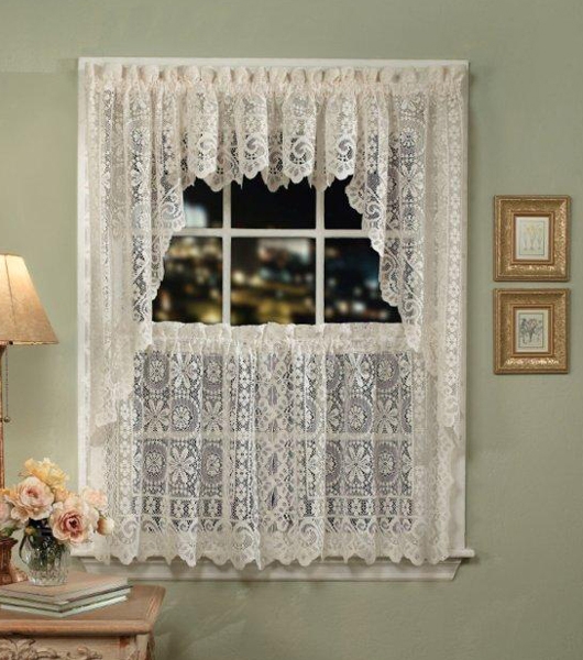 Lace Kitchen Curtains in Curtain