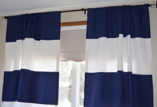 570x378px Navy Blue And White Curtains Picture in Curtain