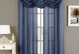 800x800px Navy Curtain Panels Picture in Curtain