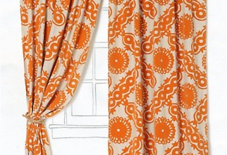 453x676px Orange Kitchen Curtains Picture in Curtain