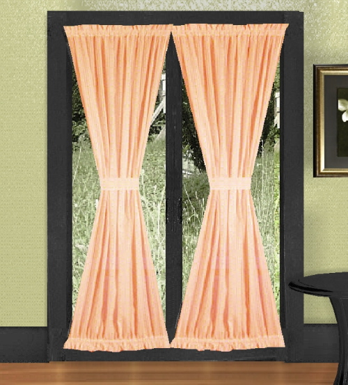 Peach Shower Curtain in Curtain