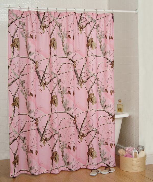 Pink Shower Curtains in Curtain