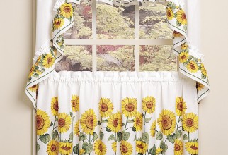 1260x1599px Sunflower Kitchen Curtains Picture in Curtain