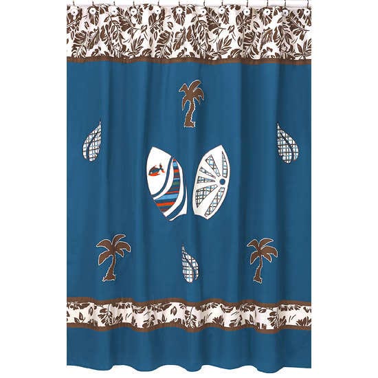Surf Shower Curtain in Curtain