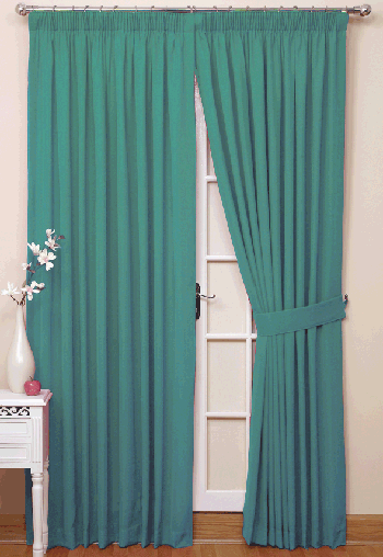 Teal Sheer Curtains in Curtain