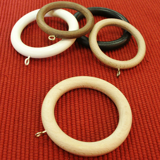 Wooden Curtain Rings in Curtain