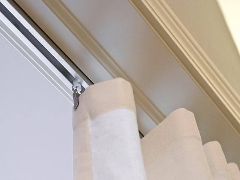 Ceiling Mounted Curtain Track in Curtain