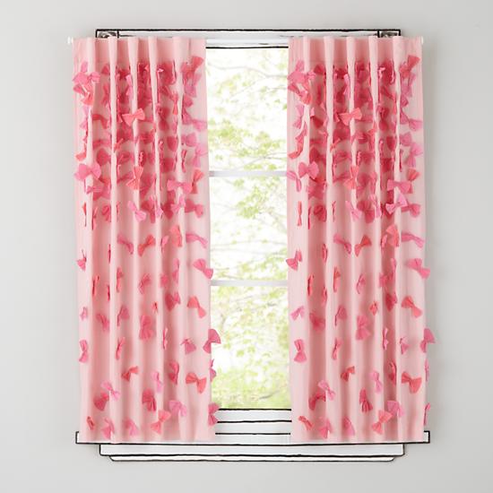 Pink Curtain Panels in Curtain