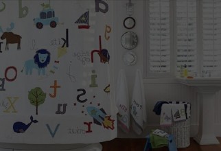 1024x903px Alphabet Shower Curtain Picture in Curtain