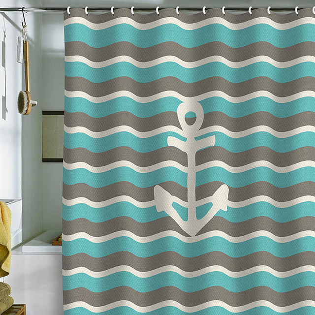 Anchor Shower Curtain Hooks in Curtain
