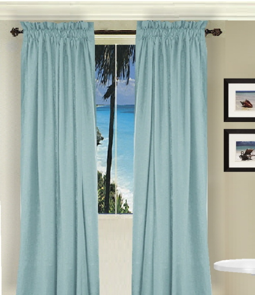 Baby Blue Curtains in Curtain