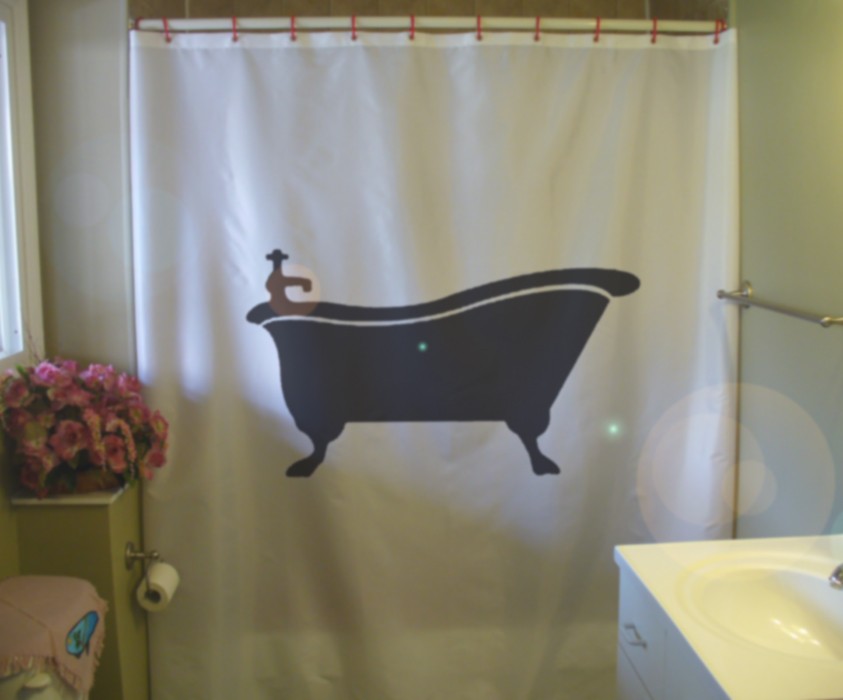 Bathtub Shower Curtain in Curtain