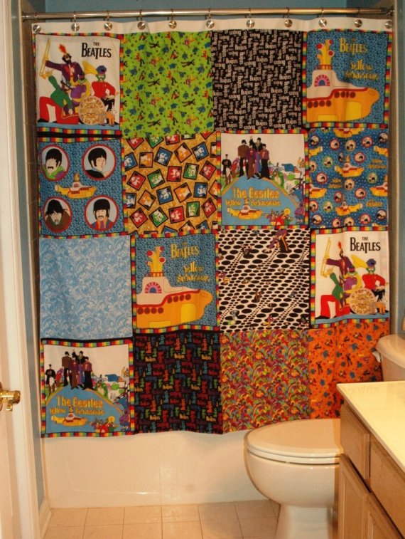Beatles Shower Curtain in Curtain
