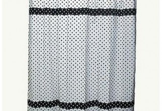 500x500px Black And White Polka Dot Curtains Picture in Curtain