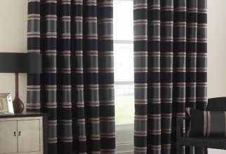 1200x1200px Black Striped Curtains Picture in Curtain
