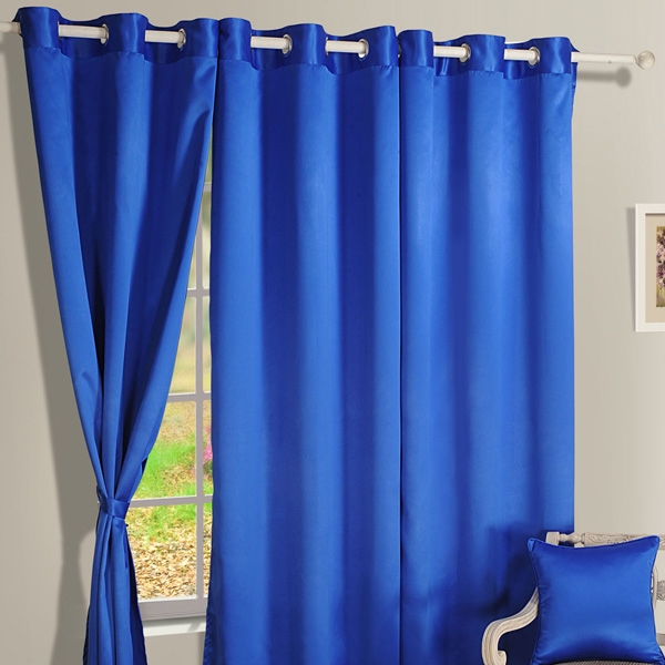 Blue Blackout Curtains in Curtain