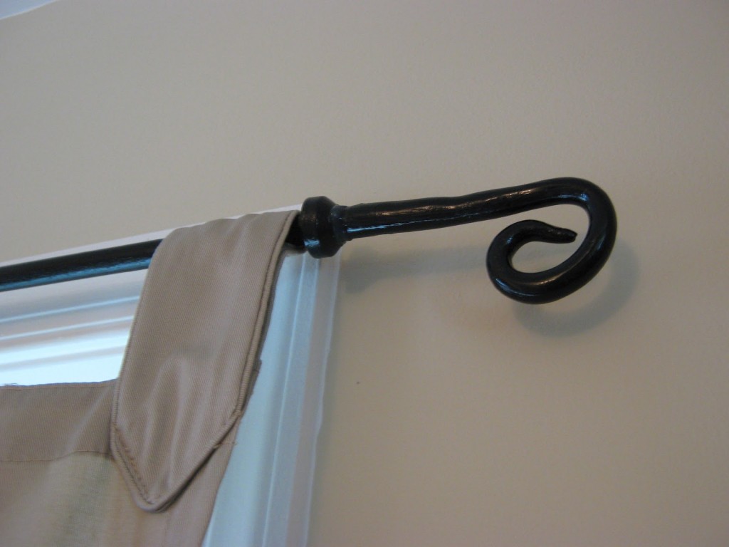 Cast Iron Curtain Rods in Curtain
