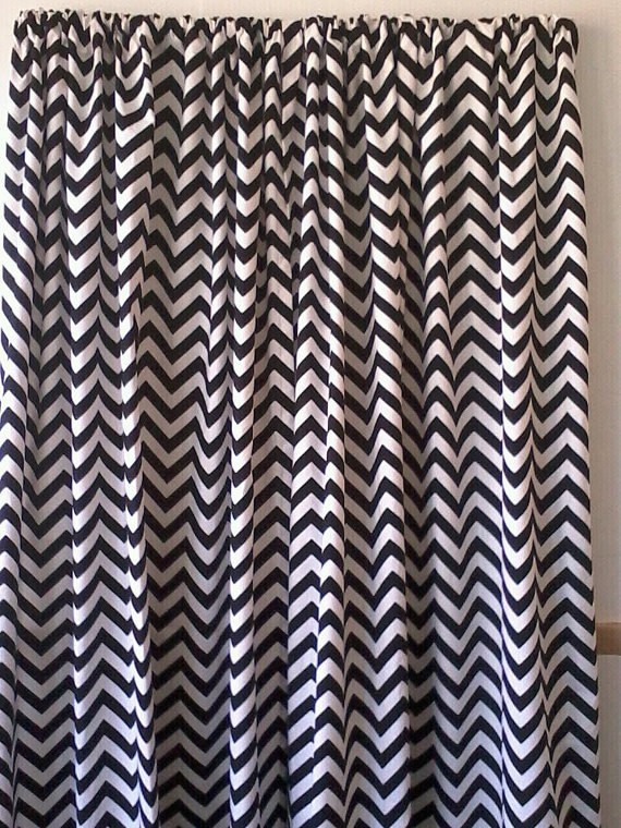 Chevron Pattern Curtains in Curtain