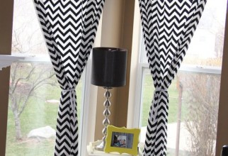 570x855px Chevron Window Curtains Picture in Curtain