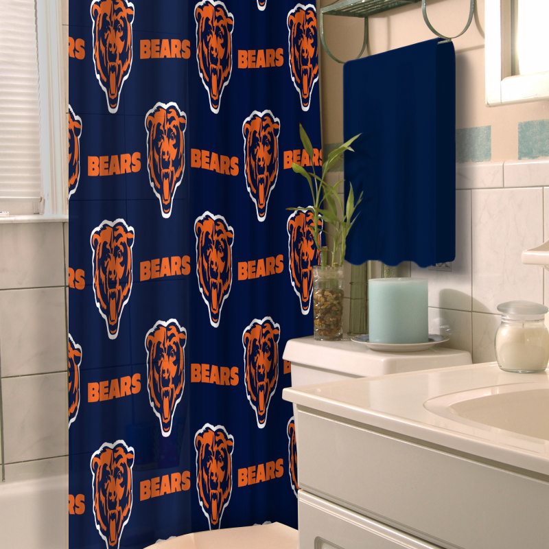 Chicago Bears Shower Curtain in Curtain