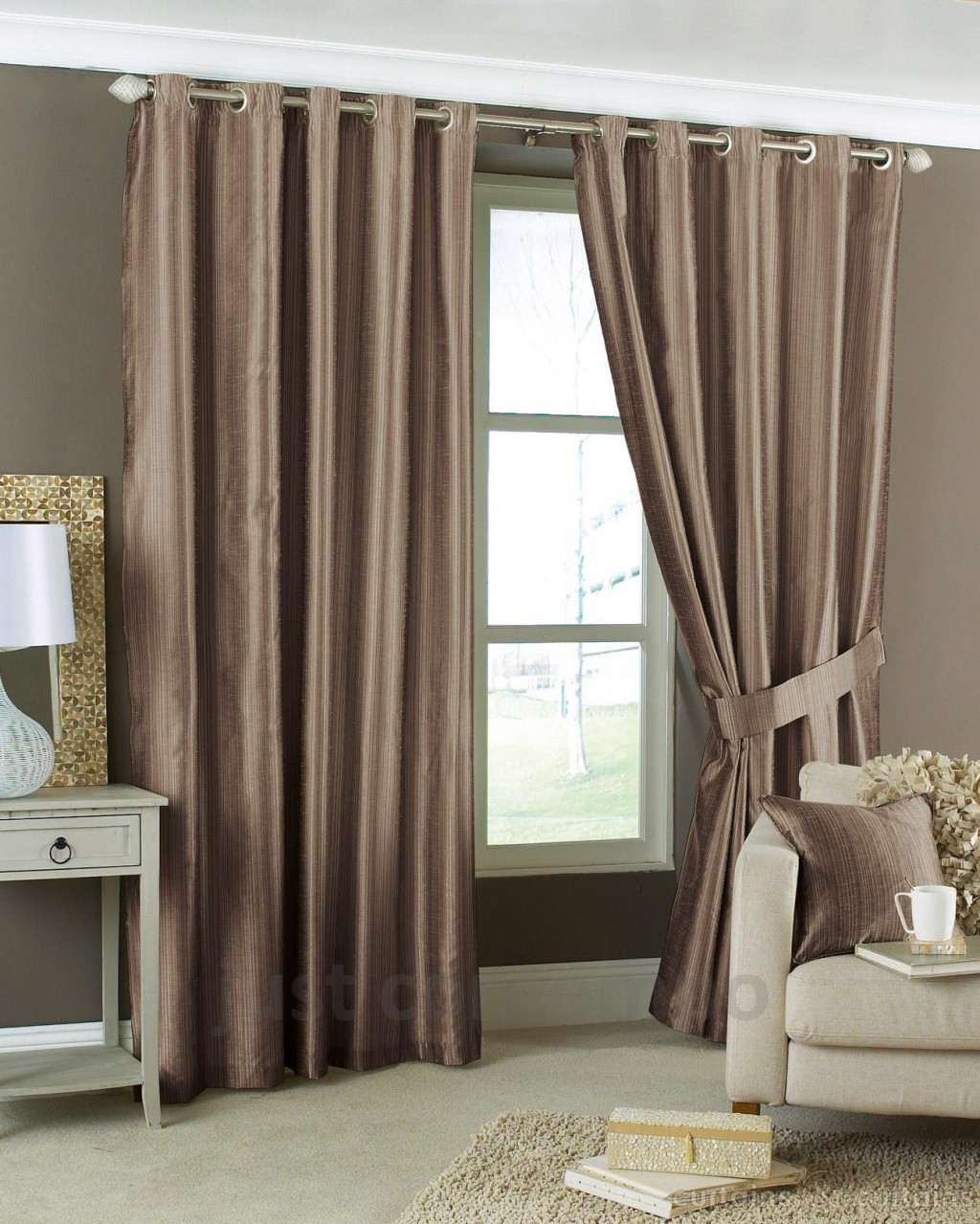 Chocolate Brown Curtains in Curtain