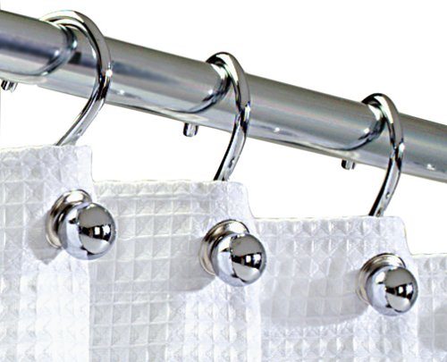 Crystal Shower Curtain Hooks in Curtain