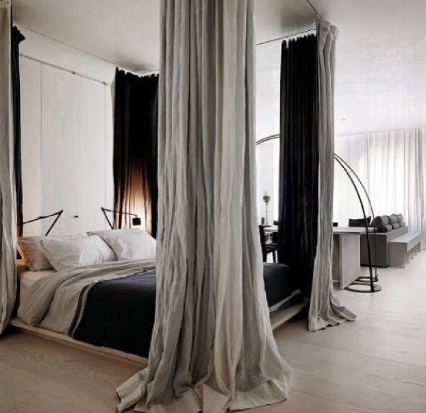 Curtains Around Bed in Curtain