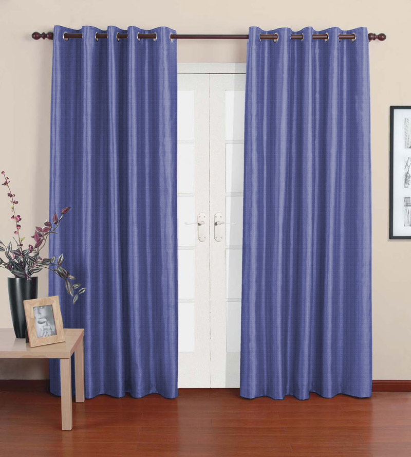 Dark Blue Curtains in Curtain