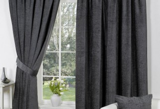 1000x1000px Dark Grey Curtains Picture in Curtain