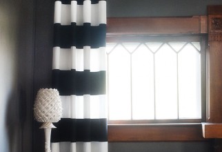 650x716px Diy Striped Curtains Picture in Curtain