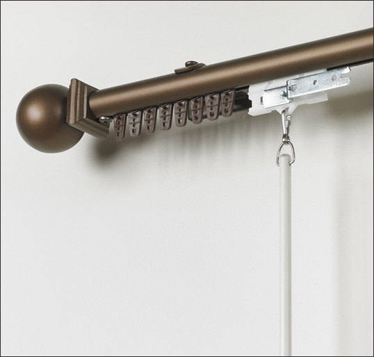 Double Traverse Curtain Rod in Curtain