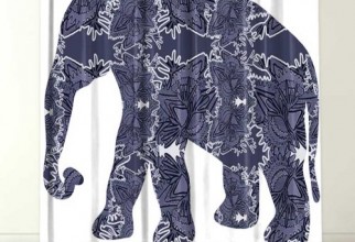 500x490px Elephant Curtains Picture in Curtain