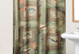 500x500px Fish Shower Curtains Picture in Curtain