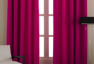 512x640px Fuchsia Curtains Picture in Curtain