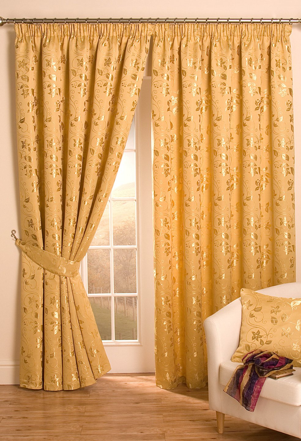 Gold Curtain in Curtain