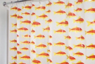 500x500px Goldfish Shower Curtain Picture in Curtain