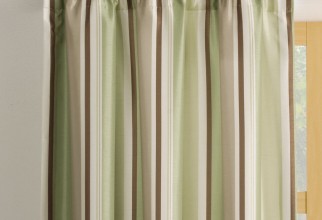 900x900px Green Striped Curtains Picture in Curtain