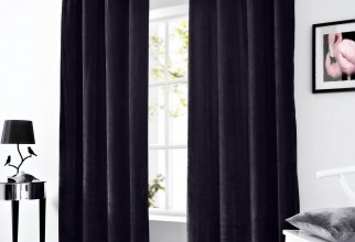 1507x1600px Grey Velvet Curtains Picture in Curtain