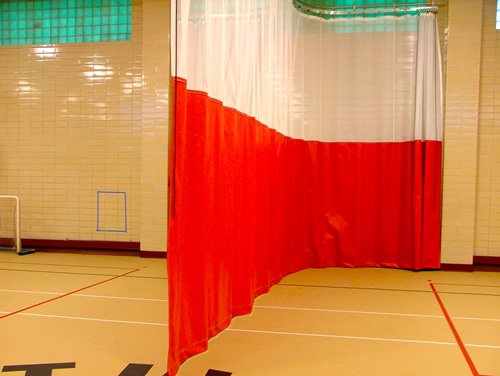 Gym Divider Curtains in Curtain